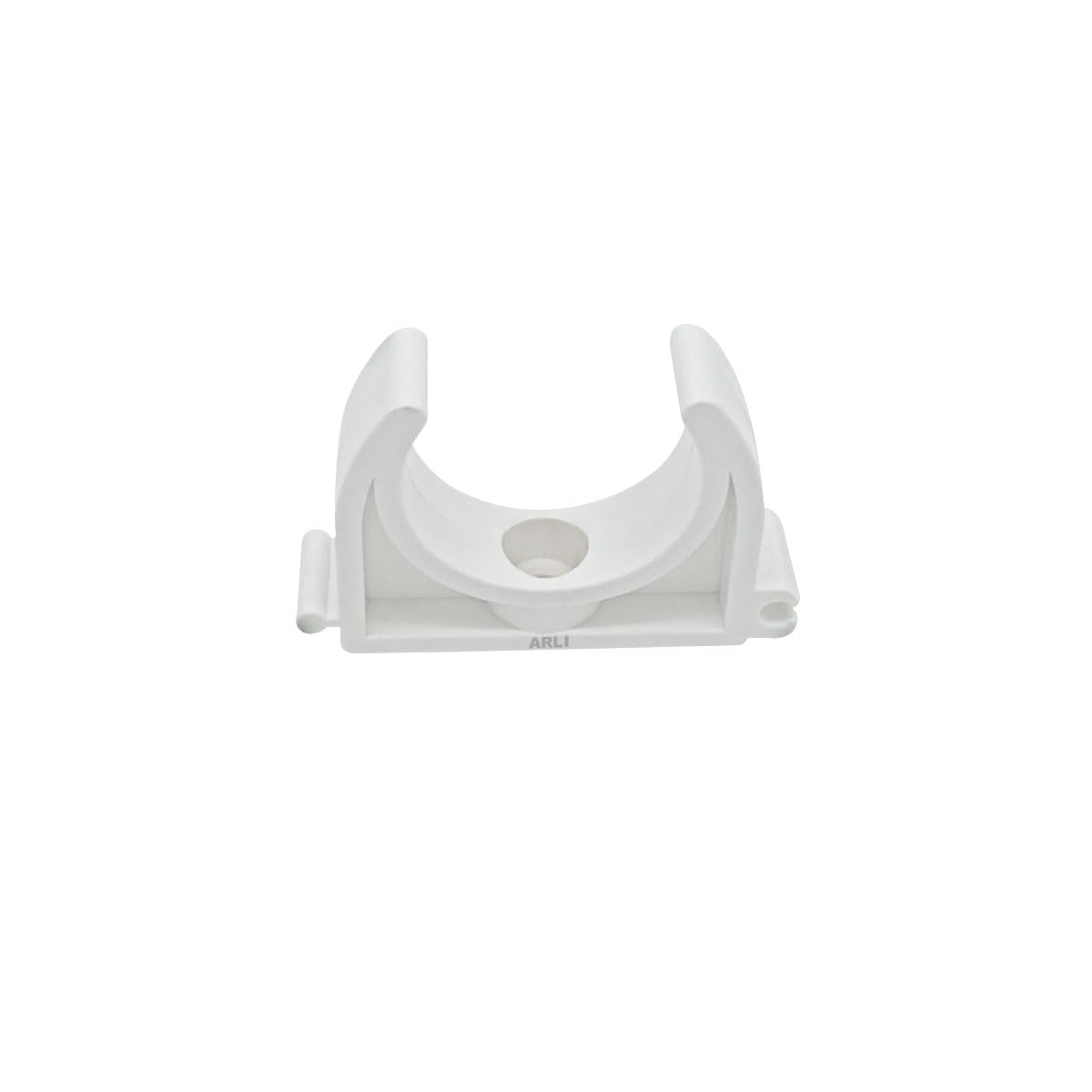 ARLI Installationsrohr M16 gemufft 18m + 40x Klemmschelle – Kabelrohr starr PVC schwer entflammbar 16mm für Aufputzinstallation Weiß