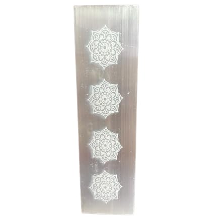 Natural Selenite Wand Charging Plate, Transparent, 15cm - Image 4