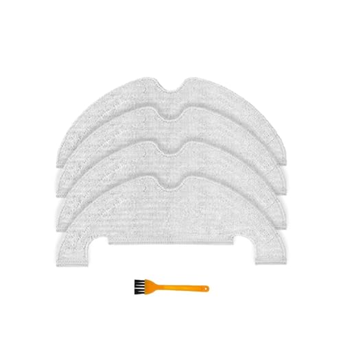 Accessories Compatible For Dreame Bot D10 Plus RLS3D Vacuum Cleaner Spare Parts HEPA Filter Mop Cloth Side/Main Brush Dust Bag(Mop Cloths-4pcs)