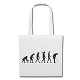Reifen-Markt Tasche Umhängetasche GOLF - GOLFSPIELER - GOLFCLUB - GOLFUNTERRICHT - GOLFPLATZ Einkaufstasche Schulbeutel Turnbeutel in Weiß