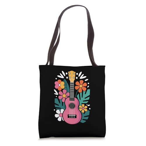 Cool Ukulele Art For Women Girls Kids Music Ukelele Player Tote Bag miniatura 1