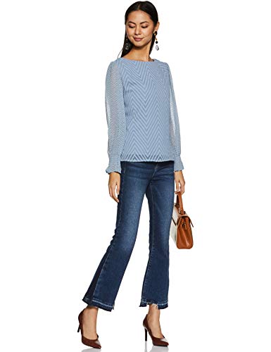Marie Claire Women's Solid Regular Fit Blouse
