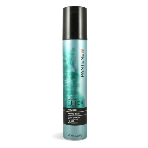 Pantene Pro-V Thick Hair Flowing Body Maximum Hold Mousse, 6.6 oz