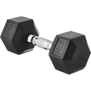 Amazon Basics Rubber Hex Dumbbell Hand Weight