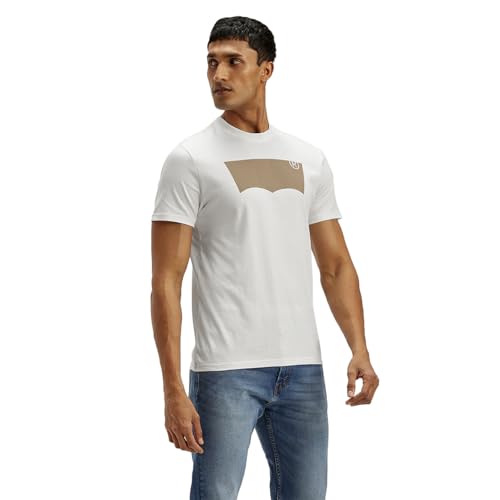 Image of Levi's Men's Brand Logo Slim Fit T-Shirt White