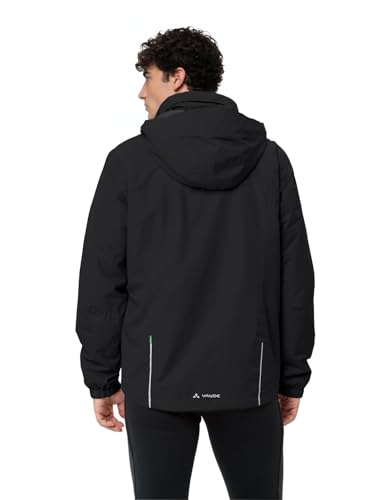 VAUDE Escape Wattierte Fahrrad- Regenjacke Herren – Black – Gr. 3XL – Ansicht 5