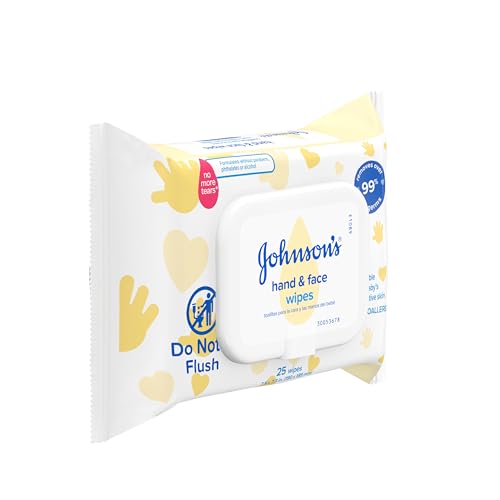 johnson39s baby disposable hand amp face cleansing wipes pre-moistened wipes gently remove 99 of germs amp dirt from delicate skin paraben- phthalate- amp alcohol-free hypoallergenic 25 count