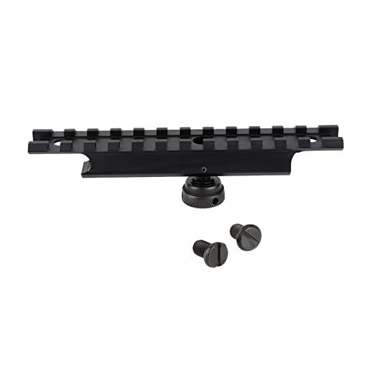 ToopMount Picatinny Rail Mount Adapter Tactical 20mm Weaver Scope Base Rail 12 Slots Scope Mount Aluminum Picatinny Rail Set for Outdoor Sport