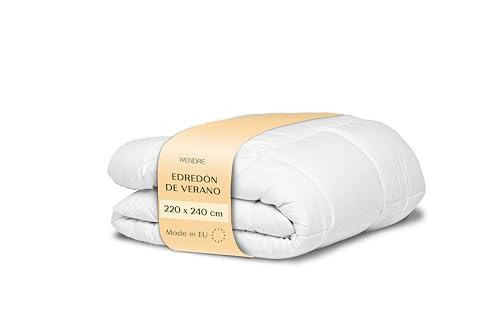 Wendre Edredón Verano Cama 135/150 (220x240 cm) - Ligero y Transpirable - Nórdico de Verano para Noches Frescas, Certificado Oeko-Tex