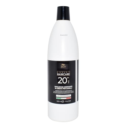 JaDy Agua Oxigenada en Crema 20 Vol (6%) – Oxidante para Coloración y Decoloración del Cabello – Revelador Profesional para Tinte y Polvo Decolorante – Uso Peluquería
