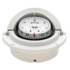 Ritchie F-83W Voyager Compass - Flush Mount - White #TOP1