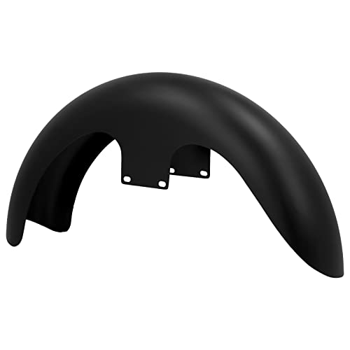 Image of 21-Inch Front Fender Fit for Harley Touring 1996-2023 | Matte Black Front Mudguard for 130 /R21 Tires, Fits Road King, Road Glide, Street Glide, Electra Glide and Custom Baggers