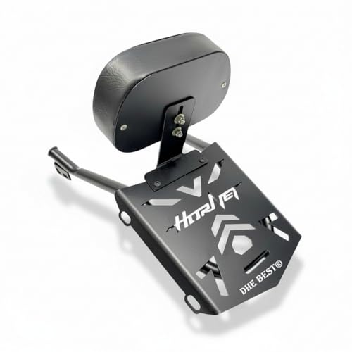 Image of Dhe Best BACKREST with Carrier TOP Rack Practical Utility Accessory with Balanced Weight Distribution for Honda CB 125 Hornet