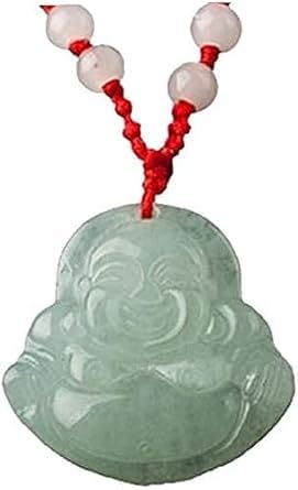Gammaeon Pendentif Chinois Feng Shui Jade Pierre de Jade Feng Shui Chinois Pendentif Chinois Jade Porte Bonheur Collier Argent Bouddha Colliers, 1, Gemme, 1