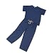 Medline ComfortEase Unisex Reversible Drawstring-Waist Scrub Pants, Caribbean Blue, Size Medium, Regular Inseam