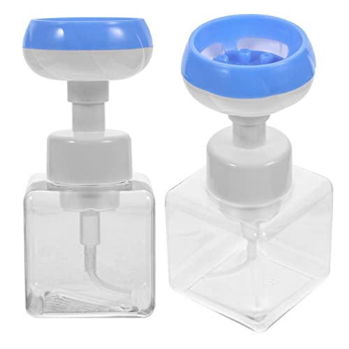 Zerodeko Foaming Hand Soap Foaming Soap Dispenser 2pcs 250ml Cute Cat Paw Flower Shape Foam Soap Pump Bottles Empty Plastic Facial Shampoo Containers for Kids Liquid Hand Soap