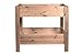 Produktbild mgc24 Hochbeet - Kiefernholz Dunkelbraun rechteckig, stehender Pflanzkasten für Garten Terrasse Balkon - 80 x 37,6 x 78 cm mit 2 Etagen