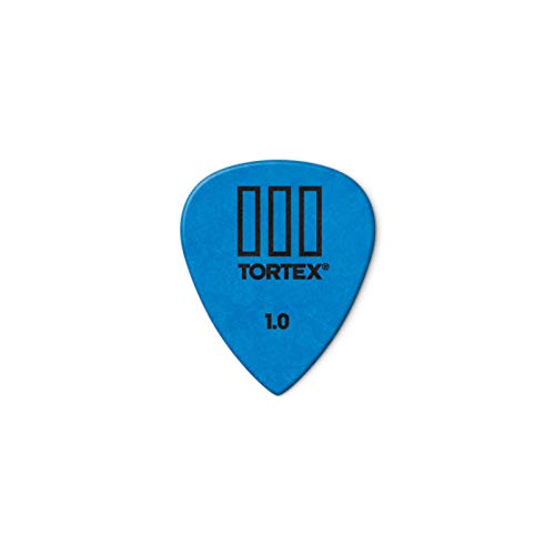 Dunlop Tortex T3 Gitarrenplektrum / Picks mit scharfer Spitze 12 Stück 1.0mm