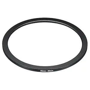 PATIKIL 95mm-86mm Metal Step Down Ring, Camera Lens Filter Adapter Ring Aluminum Filter Adapter Ring for Camera Lenses Hood, Black