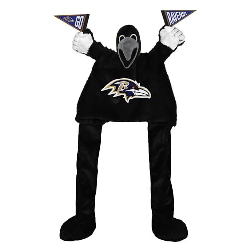 Littlearth NFL Cheering Sidekick Hat Baltimore Ravens Team Color