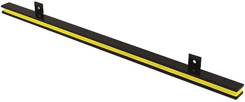 Master Magnetics 24” Heavy-Duty Magnetic Tool Holder - Easy Install, 20 lb per inch Pull Force, Black Powder Coat with Yellow Stripe, AM1PLC