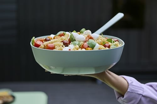 Mepal, Serving Bowl with lid Silueta, Dishwasher & Microwave Resistant, Salad Bowl, Tapas Bowls, Tableware, 4000 ml - Image 3