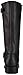 RIDETECS Mens 16in Heavy Duty Grain Oiled Leather Motorcycle Riding Boots, Black - Easy On Off, Side Zipper and Soft Toe