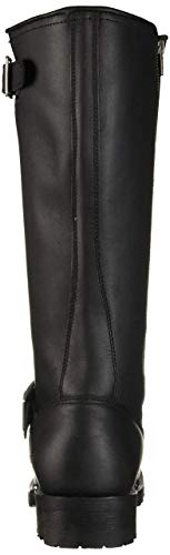 RIDETECS 16" Motorcycle Men’s Side Boot Zipper Oiled Leather Boots3