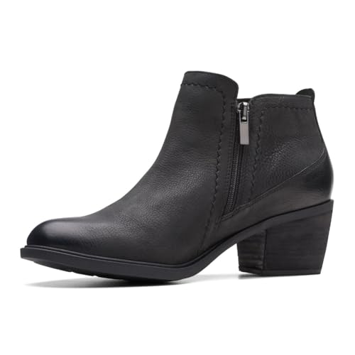 Image of Clarks 261752574060 Neva Lo Black Leat Ladies' M085