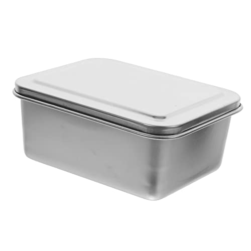 Cabilock 1 Juego molde para pasteles de acero inoxidable tapas pastelería jumbo planchas de asar planchas para asar sarten parrilla moldes para pasteles rectangulares molde para hornear pan