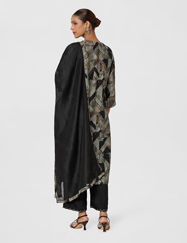 BIBA Modal Printed Regular Casual Kurta With Palazzo And Stole - Price ...