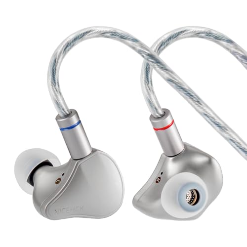 NICEHCK Flagship Himalaya in Ear Monitor: Titanium Alloy HiFi Wired IEM Earphone with Replaceable Acoustic Filter & 3-in-1 Plug
