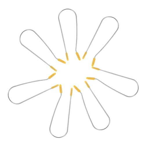 iplusmile 20 Pièces Pinces Pour Rouleaux Chauffants Pour Cheveux Courts Kit De Clips Métalliques Et Clips Pour Fil Métallique 2,54 Cm (20 Pcs) Jaune