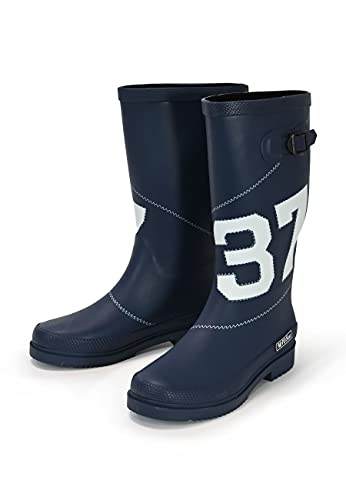 MADSea Damen Gummistiefel Sailor dunkelblau Langschaft, Farbe:dunkelblau, Größe:38 EU