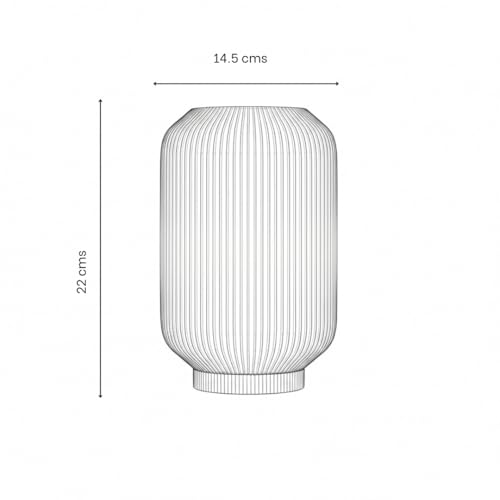 Image of Modern 3D Printed Table Lamp| Bedside Night Lamp | Warm Ambient Light for Bedroom, Living Room, Study Table & HomeDecor | Minimalist LED Desk Lamp for Cozy Lighting (Base- Lavender)