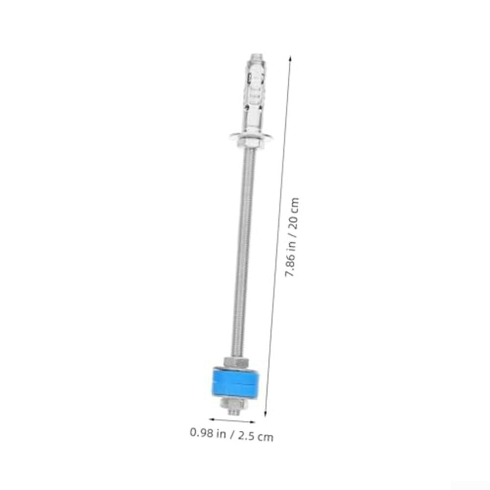 4 varillas de amortiguación de vibración de aire acondicionado central M8 de 200 mm, pernos de techo silenciosos para reducción de ruido HVAC, acero al carbono (para m10)