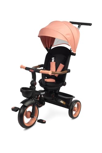 TOYZ - Tricycle Évolutif pour Enfants Saber - Vélo à 3 Roues pour Garçons et Filles - Tricycle avec Canne Parentale - Vélo Enfant avec Dossier et Ceinture...