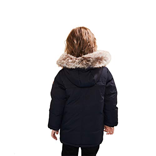 Uwback Boys Winter Jacket Kids Hooded Down Coats Warm Parka With Faux Fur Trim For Girls Black 120 #TOP4