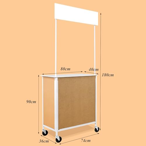 Bureau de réception pliable pour animation de marché et dégustation - 3