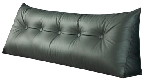 Coussin de tête de lit triangulaire haut de gamme grand traversin de chevet vert