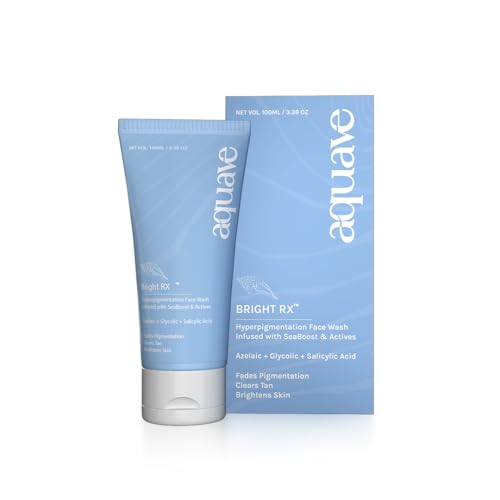 Image of Bright RX 1% Salicylic Acid + 1% Glycolic Acid + 1% Azelaic Acid Facewash (100 ml) | Gentle Exfoliating Cleanser for Acne, Dark Spots & Uneven Skin Tone | Infused with SeaBoost & Marine Actives | For Oily, Acne-Prone & Combination Skin | Men & Women