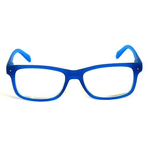 Image of Polaroid Unisex Non-Polarized Transparent Lens Plastic Full rim Rectangular Corrective Eyeglasses PLD 0023 /R PJP 5530