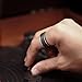 King Will Anillo giratorio de boda de acero inoxidable de tungsteno de 8 mm para hombre Imagen de King Will Anillo giratorio de boda de acero inoxidable de tungsteno de 8 mm para hombre