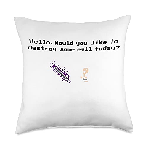 Brandon Sanderson The Stormlight Archive Szeth and Nightblood 8-Bit Throw Pillow, 18x18, Multicolor