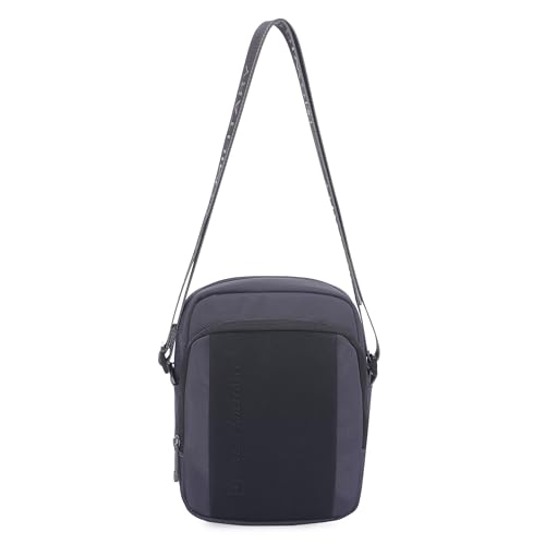 Image of SWISS MILITARY Black Gold Collection Trail Stylish Travel Sling Bag with Multiple Compartments & Compact Crossbody, 4L Capacity, 1680D Polyester, Adjustable Shoulder Strap with Keychain Holder (4L)