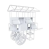 ❤ Adecuado para eventos y decoraciones al aire libre: nuestro carrito para pasteles es una buena opción para bodas, aniversarios, despedidas de soltera, baby showers, fiestas de cumpleaños y decoración de fiestas de reunión; El diseño del carrito de decoración para fiestas añade un toque de sofisticación, convirtiéndolo en la pieza central ideal para atraer la atención de sus invitados.