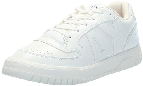 Armani Exchange Men's Duck, Sneaker, Offwhite+Offwhite, 43
