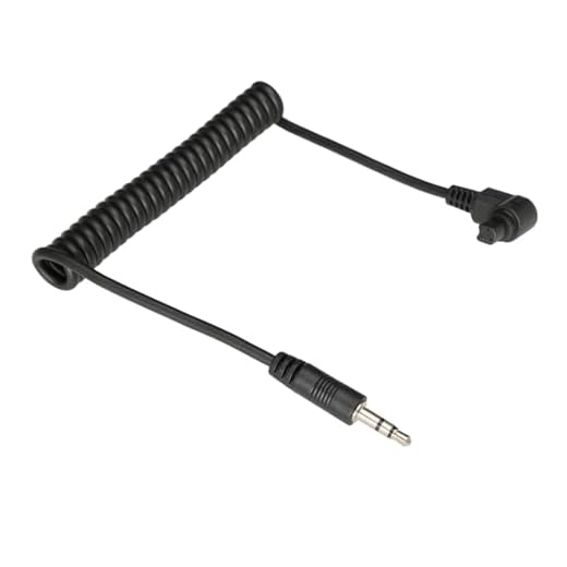 HangTon Fernauslöser Auslöser Kabel für Canon R3 R5 1DX 6D 7D 5D MKIII 60D EOS SLR Kamera, 3,5 mm Controller auf N3