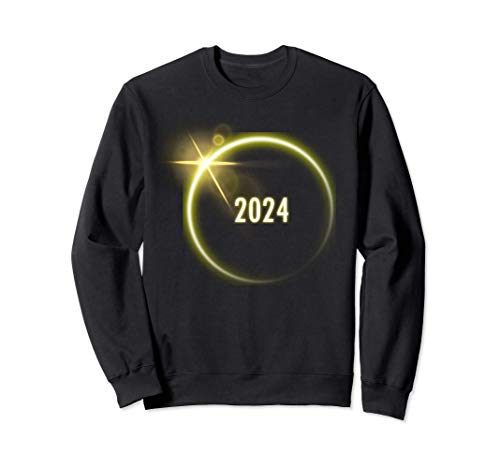 Eclipse Solar Total 2024 Ciencia Astronómica Espacio Lunar Sudadera