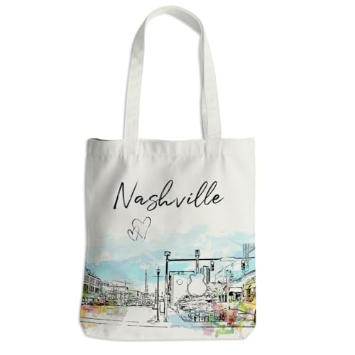 Watercolor New York Paris Chicago Nashville Italy California Lover Gifts Tote Bag Beach Bag Travel Souvenir Gift